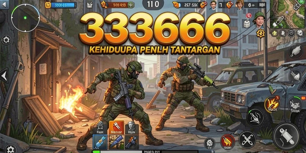 Tampilan gameplay menarik dan realistis dari 333666 yang menawarkan simulasi kehidupan.