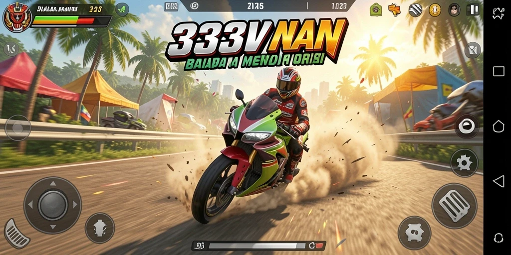Tampilan gameplay seru dan penuh aksi dari 333V.