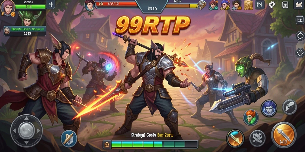 Tampilan aksi seru game strategi <strong>99RTP</strong> dengan unit beragam di medan perang.