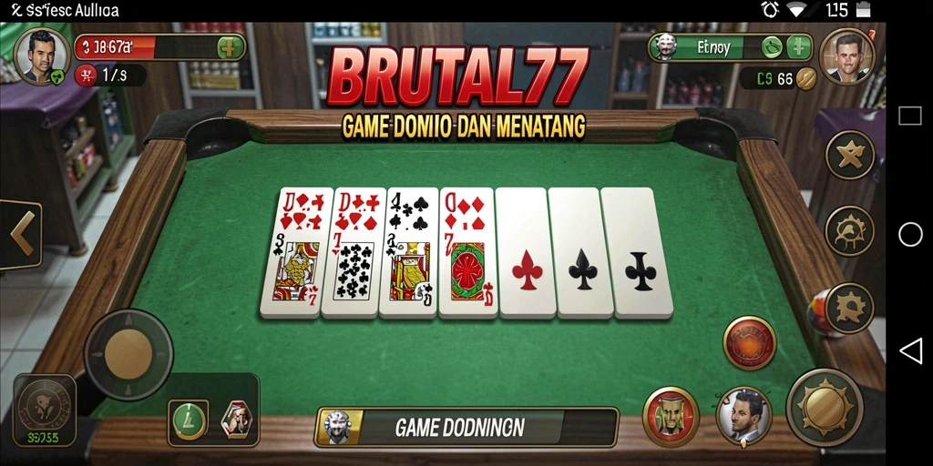 Tampilan gameplay seru dari BRUTAL77 di layar.