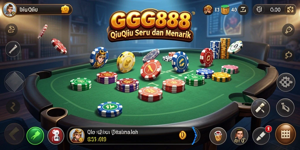 Menampilkan gameplay seru QiuQiu di GGG888.