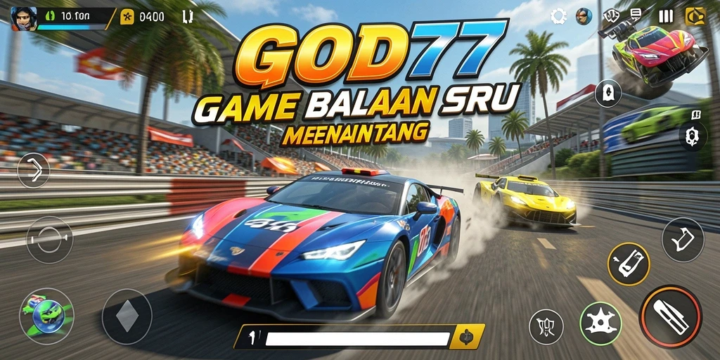 Tampilan gameplay seru dan menantang di GOD77.