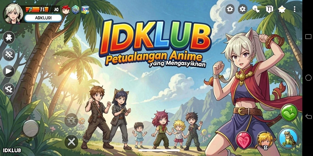 Gameplay seru dan karakter anime favorit bertempur di IDKLUB.