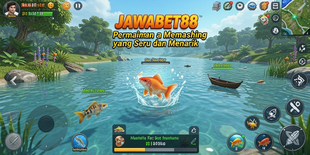 Screenshot JAWABET88 menampilkan pengalaman memancing yang memukau.