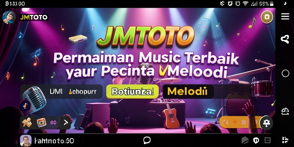 Tampilan screenshot JMTOTO menampilkan pemain yang sedang asyik memainkan musik.