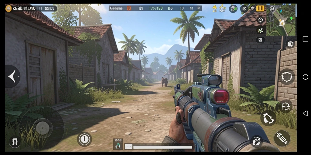 Tampilan gameplay seru KEBUNTOTO saat pertempuran berlangsung.