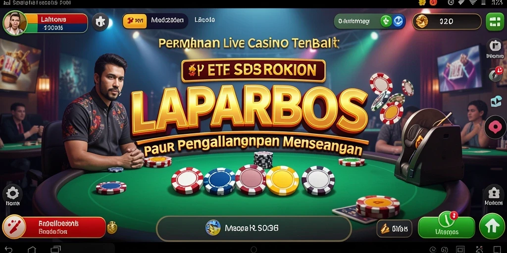 Tampilan gameplay <strong>LAPARBOS</strong> yang menawan dalam Live Casino.