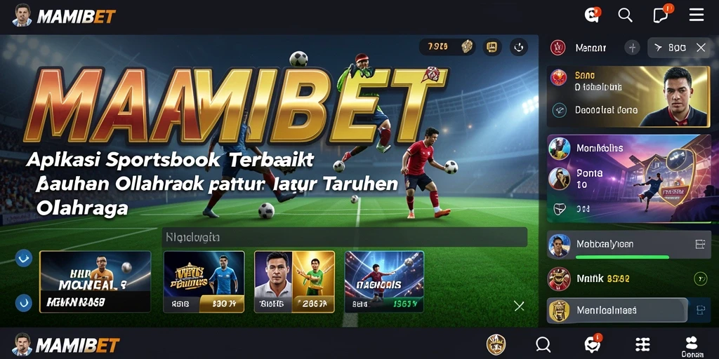Tampilan MAMIBET menunjukkan gameplay taruhan olahraga yang seru.
