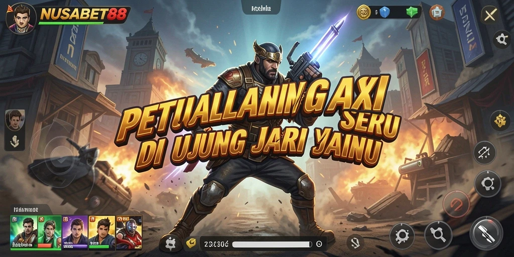 Screenshot utama NUSABET88 menampilkan aksi seru di dunia petualangan.