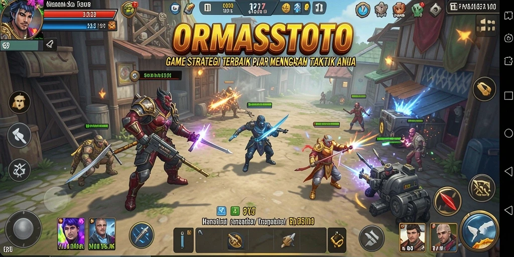 Tampilan gameplay ORMASSTOTO menampilkan strategi yang mendalam dan pertarungan yang mendebarkan.