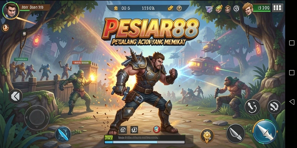 Tampilan gameplay seru dari PESIAR88 yang mendebarkan.