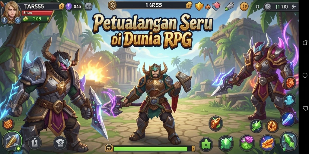 Gameplay seru dengan eksplorasi dan pertempuran di TAR555.